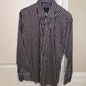 Bugatchi Long Sleeve Dress Shirt M